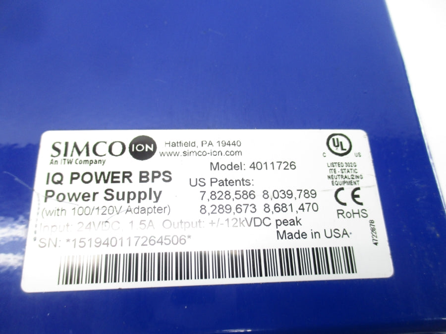 SIMCO 4011726 100/120V UNMP