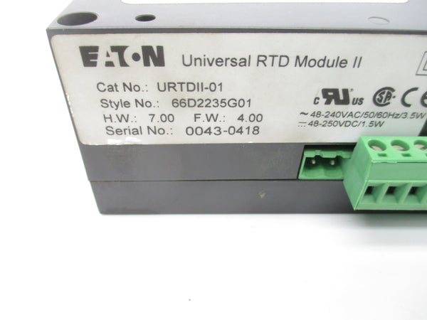 EATON URTDII-01 66D2235G01 F/W 4.00 48-240VAC UNMP