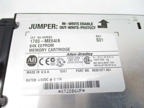 INDUSTRIAL SPARE PART 1785-ME64 SER. A REV. S01 UNMP