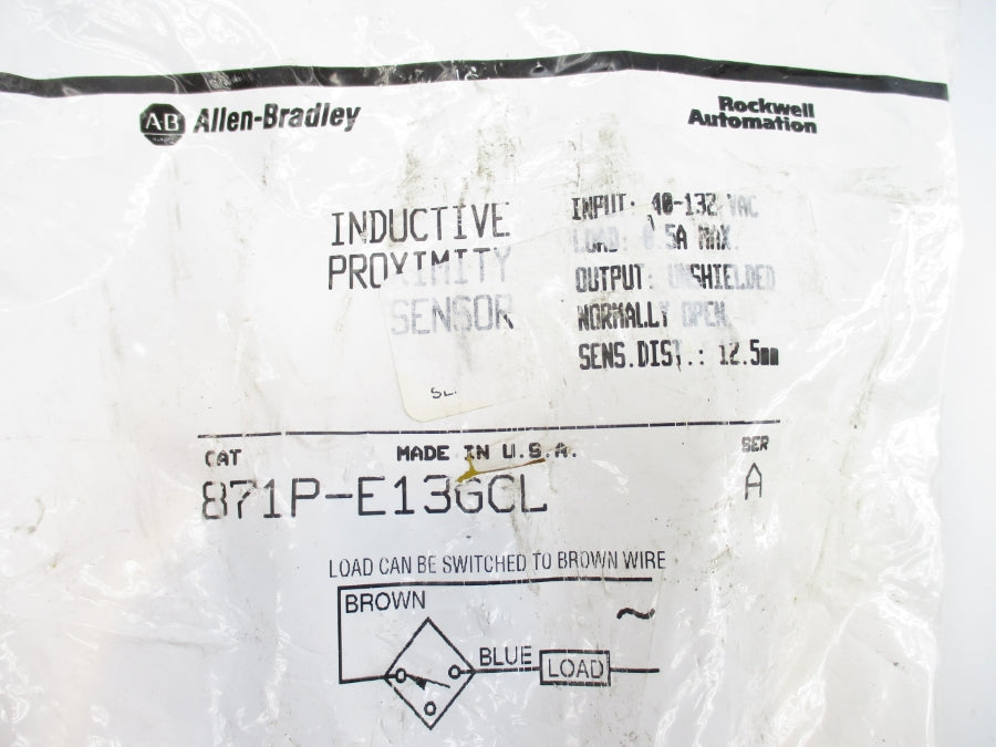 ALLEN BRADLEY 871P-E13GCL SER. A 40-132VAC NSMP