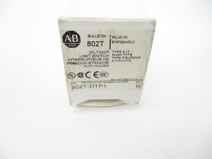 ALLEN BRADLEY 802T-DTP1 SER. H 120-600VAC 60A (WH) NSMP