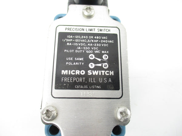 MICRO SWITCH 1LS2 600VAC 10A UNMP