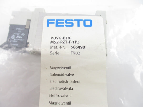 FESTO VUVG-B10-M52-RZT-F-1P3 566490 NSMP