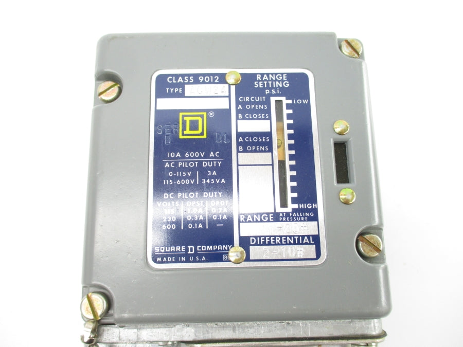SQUARE D 9012ACW24 SER. B 600VAC 10A NSNP