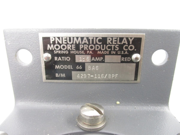MOORE PRODUCTS 66BA6 4297-116/8PF NSNP