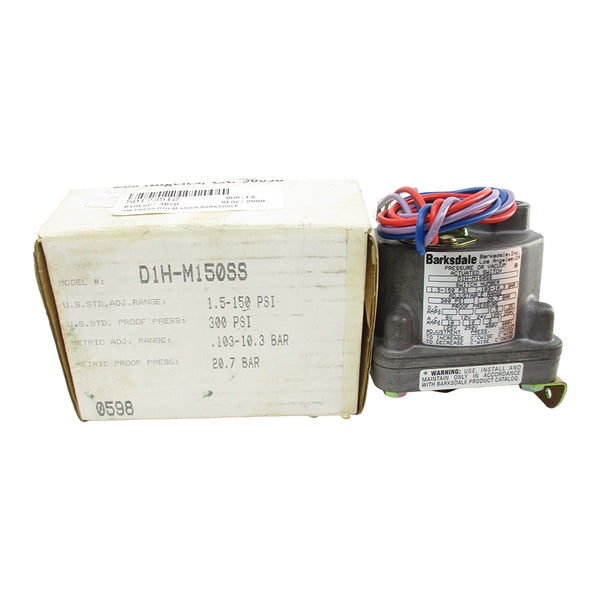 BARKSDALE D1H-M150SS 480VAC 3A 1.5-150PSI NSMP