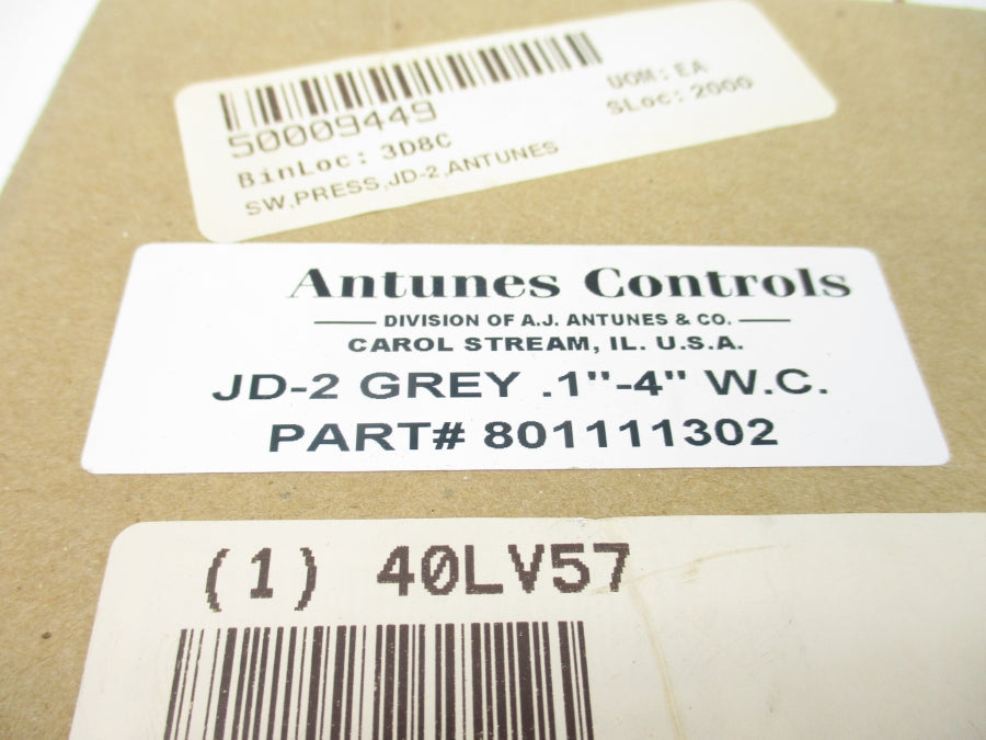 ANTUNES CONTROLS 80111302 JD-2GREY .1-4"WC NSFS