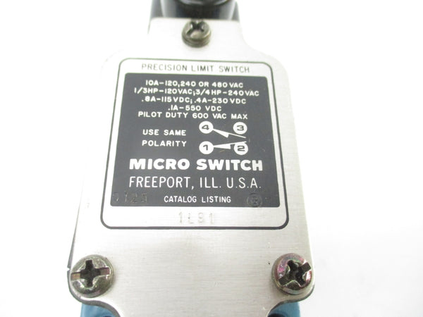 MICRO SWITCH 1LS1 600VAC 10A NSNP