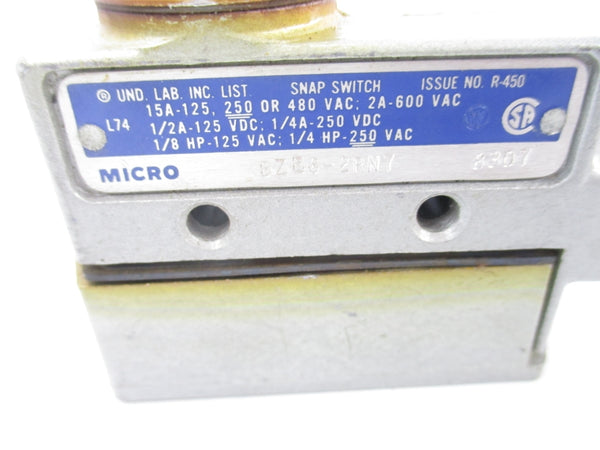 MICRO SWITCH BZE6-2RN7 600VAC 2A (GREY) NSNP