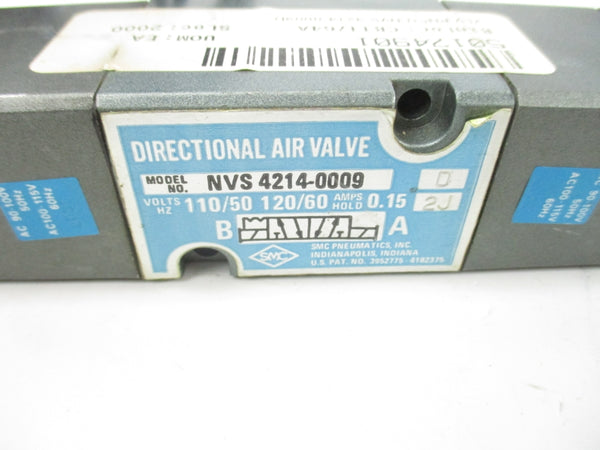SMC NVS4214-0009D 110/120V .15A NSNP