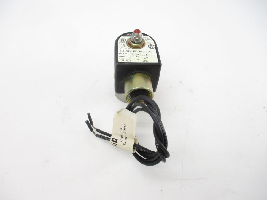 HONEYWELL 71315SN1GN00N0C111P3 110/120V 200PSI NSNP
