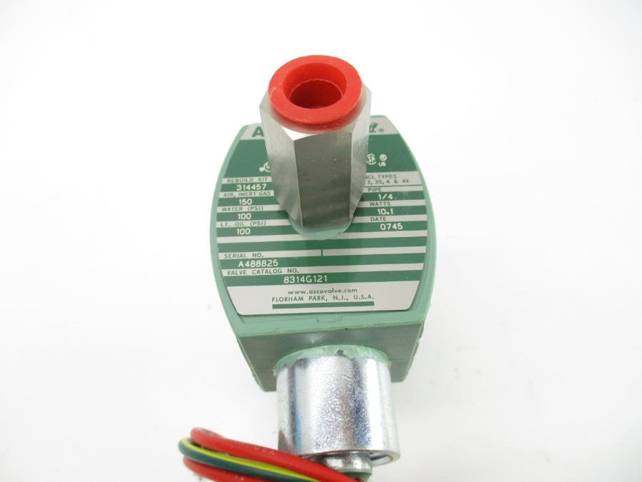 ASCO 8314G121 110/120V 150PSI 1/4" NSNP