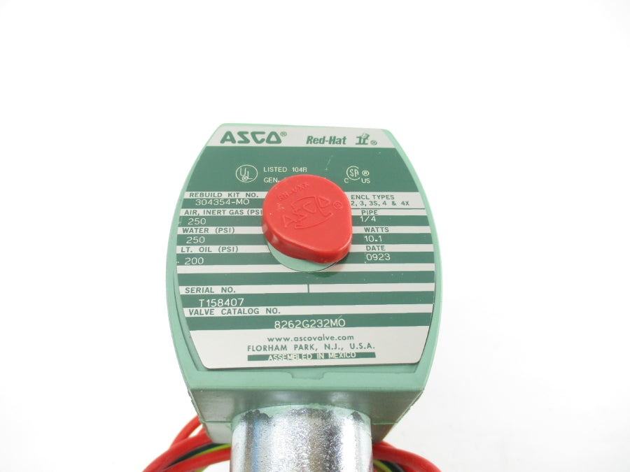 ASCO 8262G232MO 110/120V 250PSI 1/4" NSNP