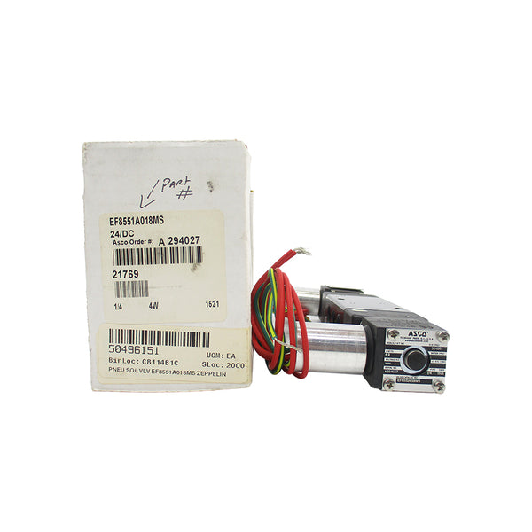 ASCO EF8551A018MS 24VDC 30-150PSI 1/4" NSMP