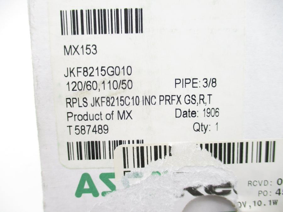 ASCO JKF8215G010 110/120V 50PSI 3/8" NSMP