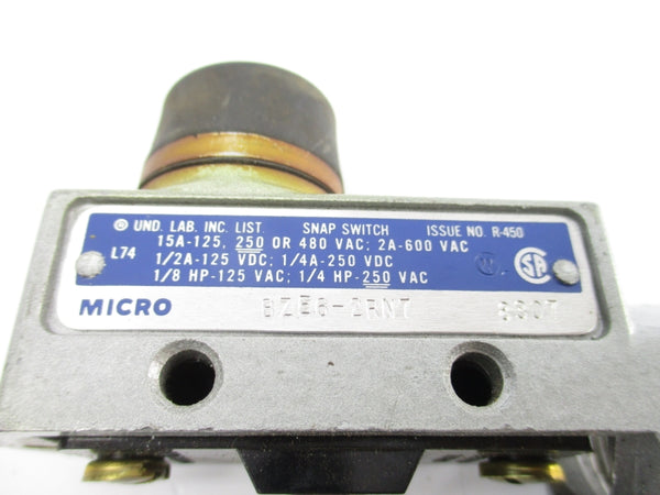 MICRO SWITCH BZE6-2RN7 600VAC 20A (AS PICTURED) (GREY) NSNP