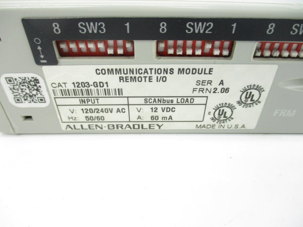 INDUSTRIAL SPARE PART 1203-GD1 SER. A F/W 2.06 120/240VAC UNMP