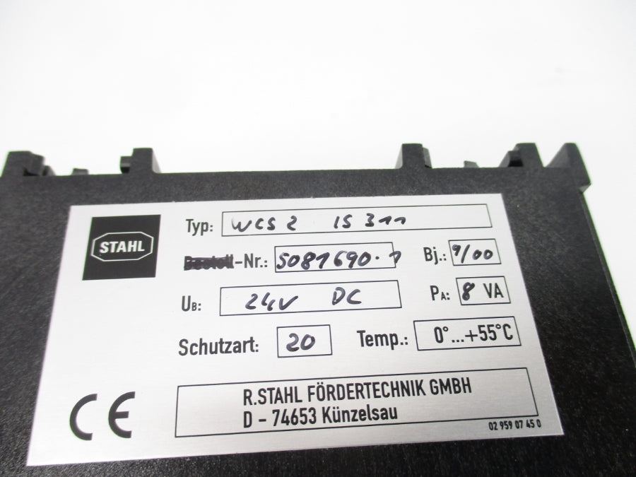 STAHL WCS2LS377 5087690.7 24VDC NSNP