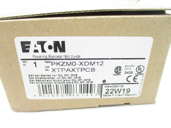 EATON XTPAXTPCB PKZM0-XDM12 NSMP