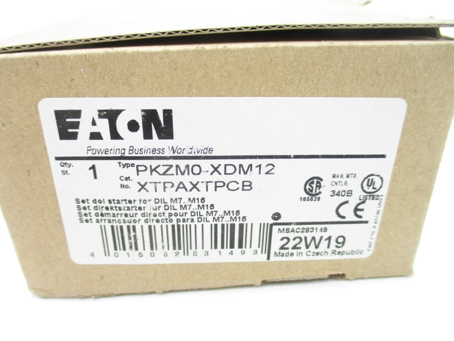 EATON XTPAXTPCB PKZM0-XDM12 NSMP