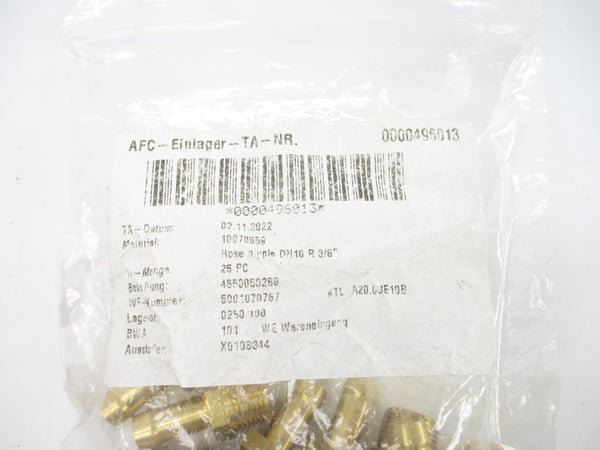 HOSE NIPPLE 0000496013 (PKG OF 25) NSMP