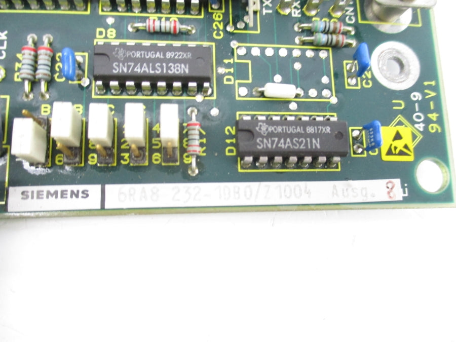SIEMENS 6RA8232-1DB0/Z1004 VER. 8 UNMP