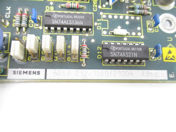 SIEMENS 6RA8232-1DB0/Z1004 R1-106-101-509 VER. 6 UNMP