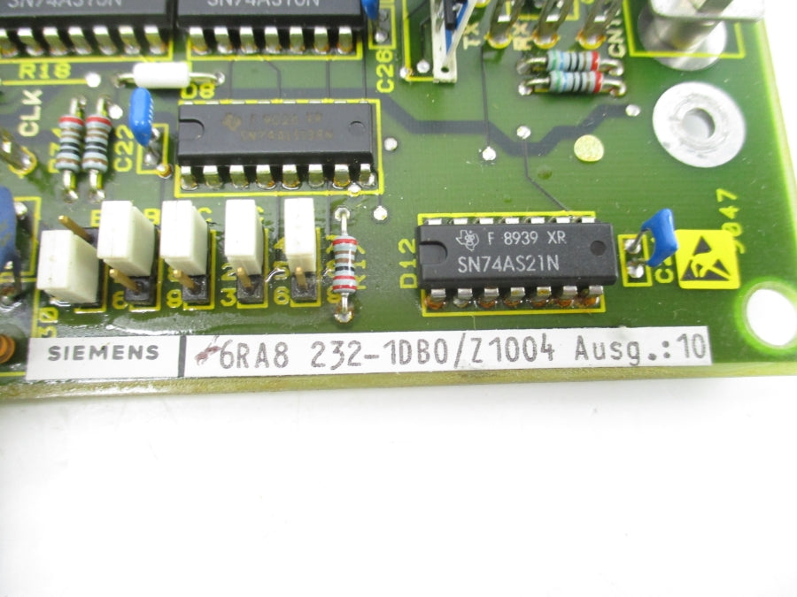 SIEMENS 6RA8232-1DB0/Z1004 VER. 10 UNMP
