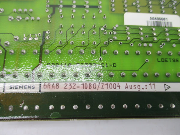 SIEMENS 6RA8232-1DB0/Z1004 VER. 11 UNMP