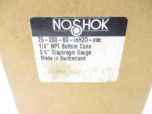 NOSHOK 25-200-60-INH20-VAC NSMP