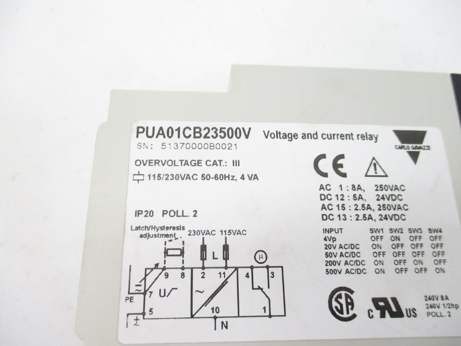 CARLO GAVAZZI PUA01CB23500V 115/230VAC UNMP