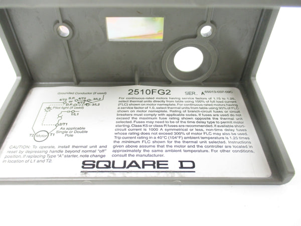 SQUARE D 2510FG2 SER. A (AS PICTURED) NSNP