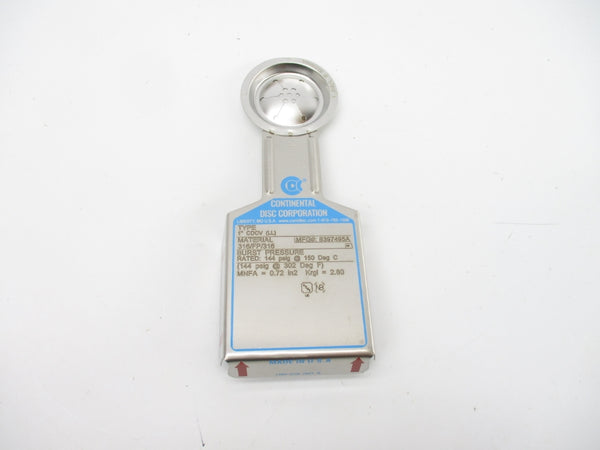 CONTINENTAL DISC 8397495A CDCV(LL) 144PSI 1" NSMP