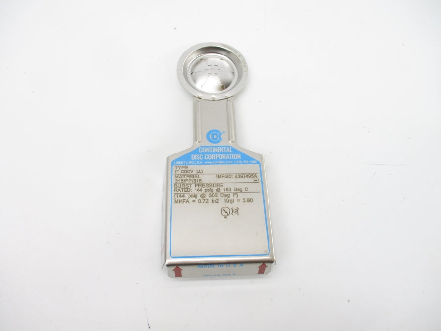 CONTINENTAL DISC 8397495A CDCV(LL) 144PSI 1" NSMP