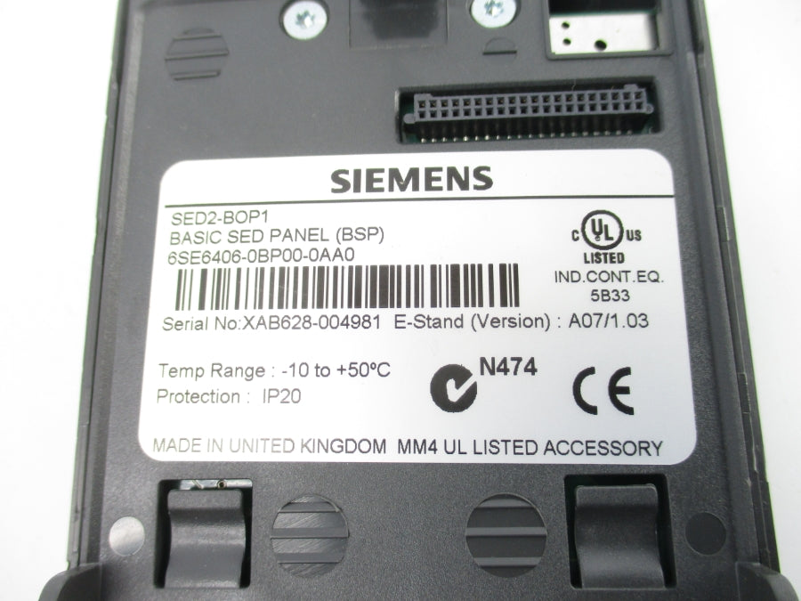 SIEMENS 6SE6406-0BP00-0AA0 NSNP