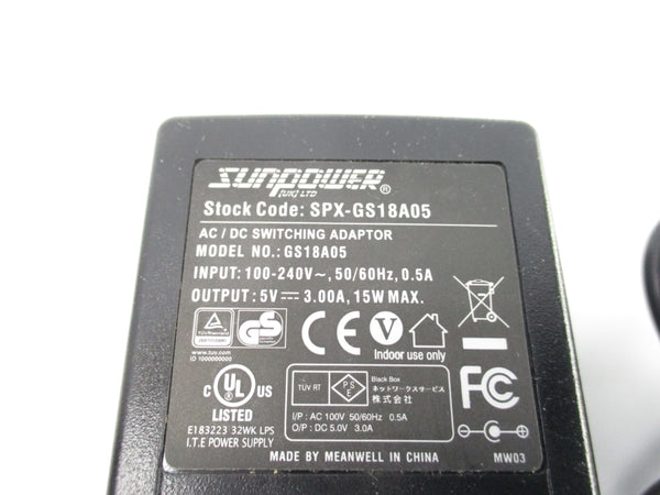 SUNPOWER SPX-GS18A05 100-240V 0.5A NSNP