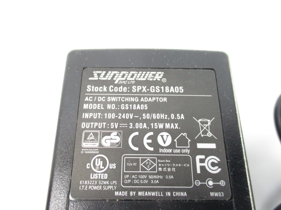 SUNPOWER SPX-GS18A05 100-240V 0.5A NSNP