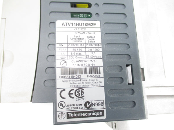 TELEMECANIQUE ATV11HU18M2E 200/240V UNMP