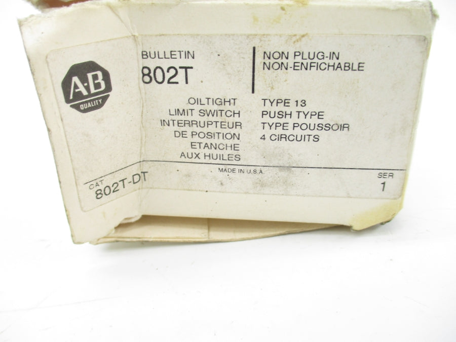 ALLEN BRADLEY 802T-DT SER. 1 120-600VAC 60A (WH) NSMP