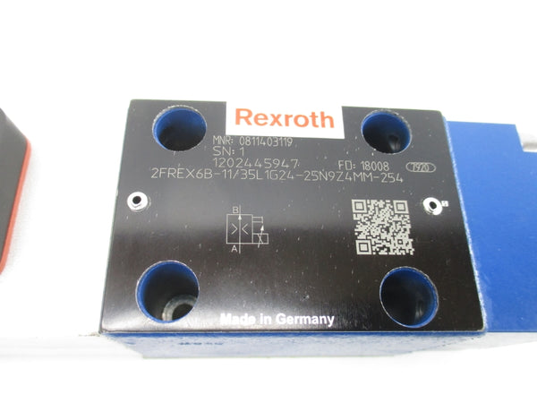 REXROTH 0811403119 2FREX6B-11/35L1G24-25N9Z4MM-254 9VDC 2.45A NSNP