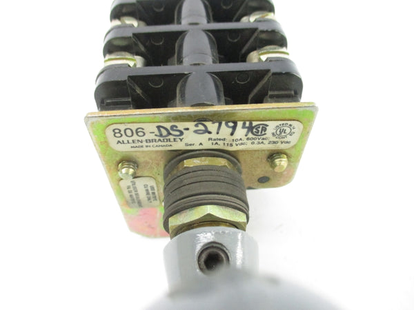 INDUSTRIAL SPARE PART 806-DS-2794 SER. A 600VAC 10A NSNP