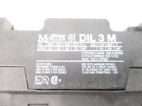 KLOCKNER MOELLER DIL3M 230/240V NSNP