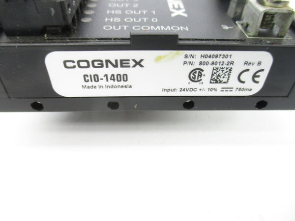 COGNEX C10-1400 800-9012-2R 24VDC REV. B UNMP