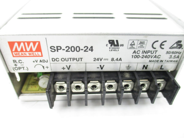 MEAN WELL SP-200-24 100-240VAC 3.5A UNMP