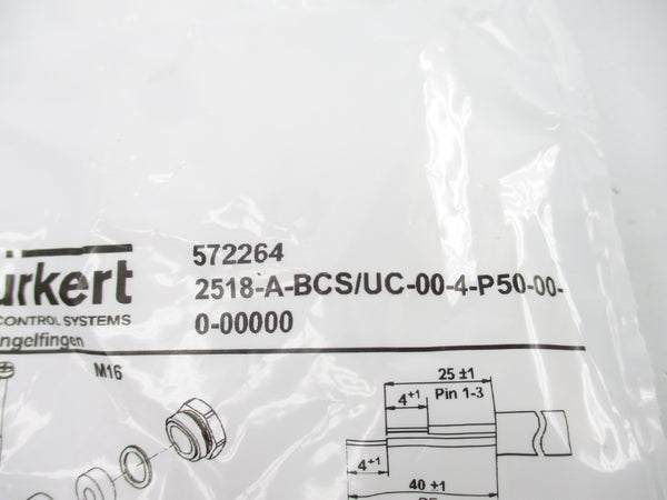 BURKERT 572264 2518-A-BCS/UC-00-4-P50-00-0-00000 NSMP