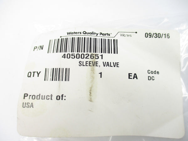 WATERS QUALITY PARTS 405002651 NSMP