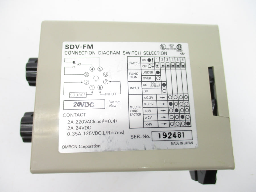 OMRON SDV-FM 24VDC NSNP