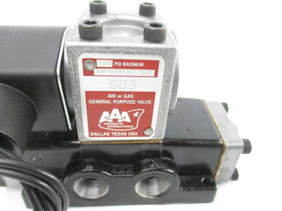 AAA PRODUCTS SO3 120V 160PSI UNMP