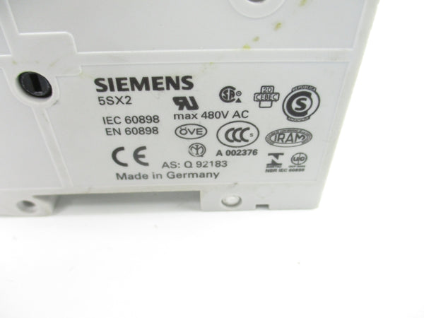 SIEMENS 5SX2-C4 400V 4A (AS PICTURED) NSNP