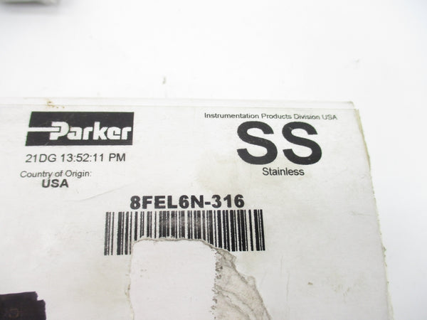 PARKER 8FEL6N-316 (PKG OF 3) NSMP